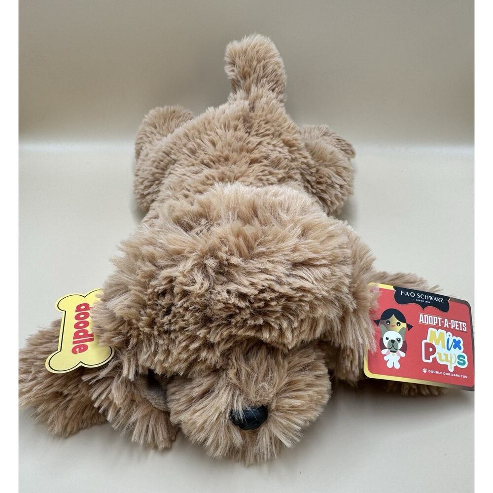 FAO schwarz Adopt A Pet Doodle Plush Dog Toy